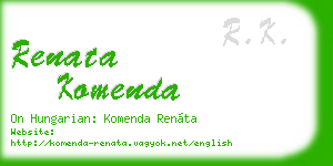 renata komenda business card