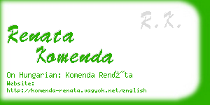 renata komenda business card